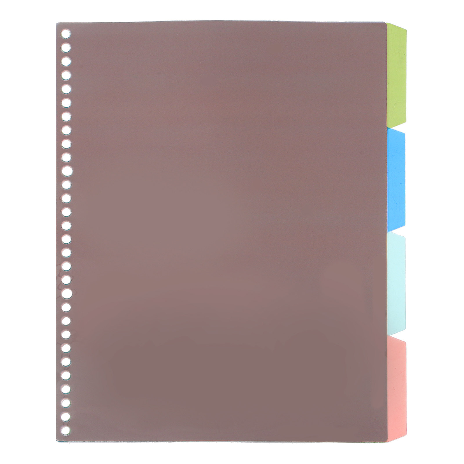 Tab Divider A4 - 고급 플라스틱 바인더 분리대 4세트, A4