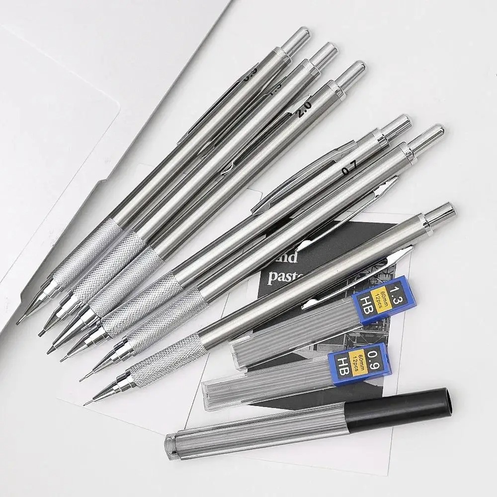 풀 메탈 기계식 연필 세트 0.3/0.5/0.7/0.9 - Mechanical Pencil 0.3 리뷰 및 가격