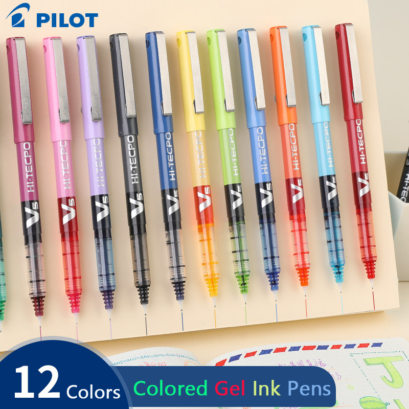 파일럿 V5 액체 잉크 롤러볼 펜, 미적 디자인 12색 - Pilot Pen G2 리뷰 및 가격