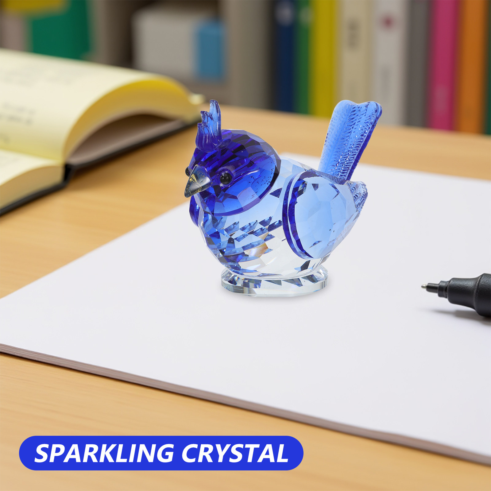작은 크리스털 새 조각, 장식용 참새, 페이퍼웨이트,  - Paper Weight Crystal 리뷰 및 가격