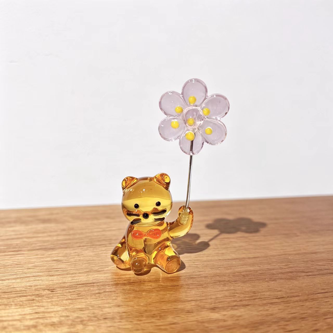 일본풍 유리 고양이 문진자 꽃 장식 크리스탈 고양이 장 - Paper Weight Crystal 리뷰 및 가격