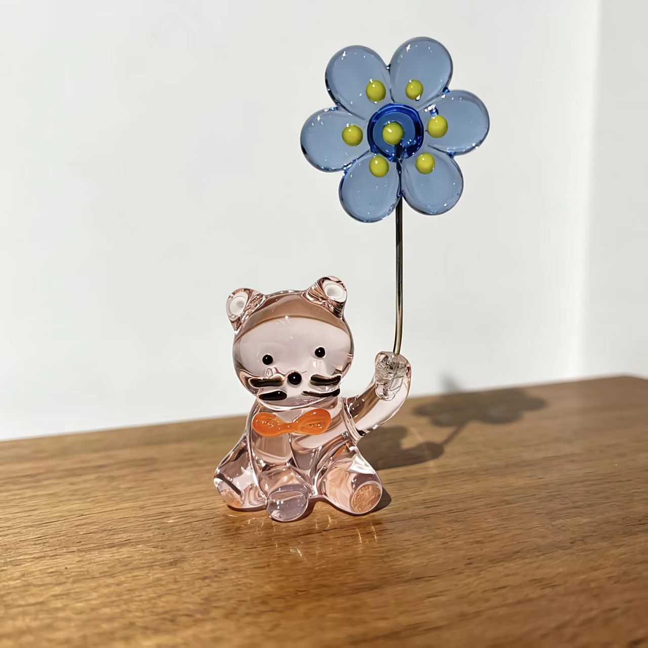 일본풍 유리 고양이 문진자 꽃 장식 크리스탈 고양이 장 - Paper Weight Crystal 리뷰 및 가격