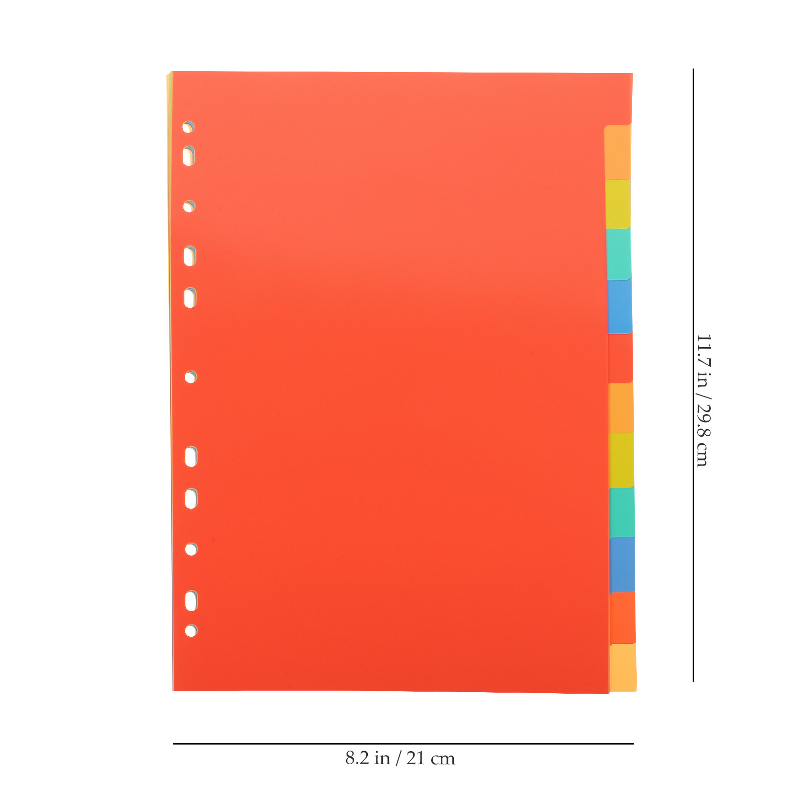 A4 용지 크기의 분리형 페이지 표시용 속지, 구멍이  - Tab Divider A4 리뷰 및 가격