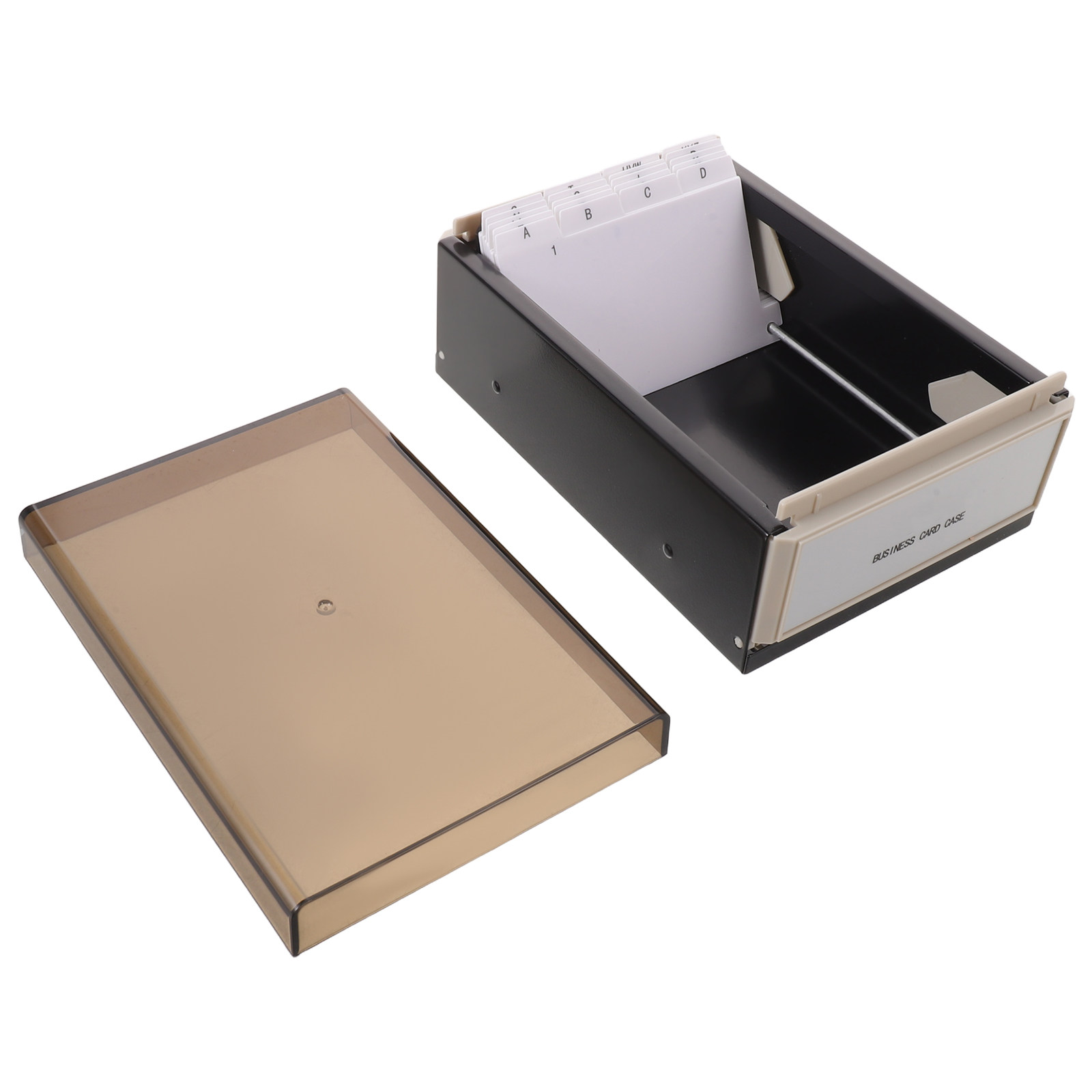 대용량 명함 보관함, 블랙 데스크탑 정리함, 400장  - Card Index Box 리뷰 및 가격