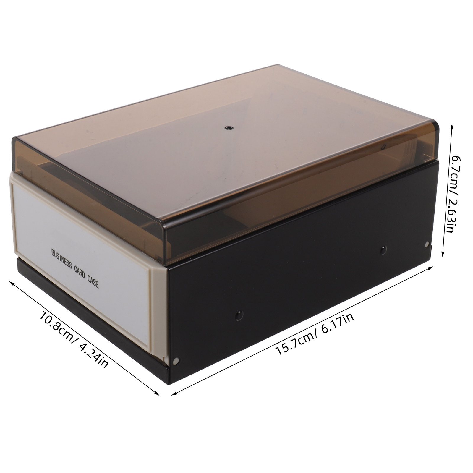 대용량 명함 보관함, 블랙 데스크탑 정리함, 400장  - Card Index Box 리뷰 및 가격