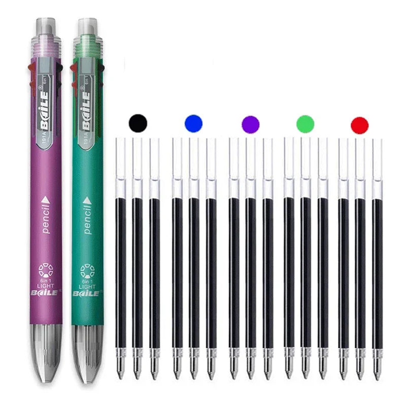 4/12Pcs 6 in 1 멀티 컬러 펜 볼펜 세트 개 - Staedtler Pencil Lumocolor 리뷰 및 가격
